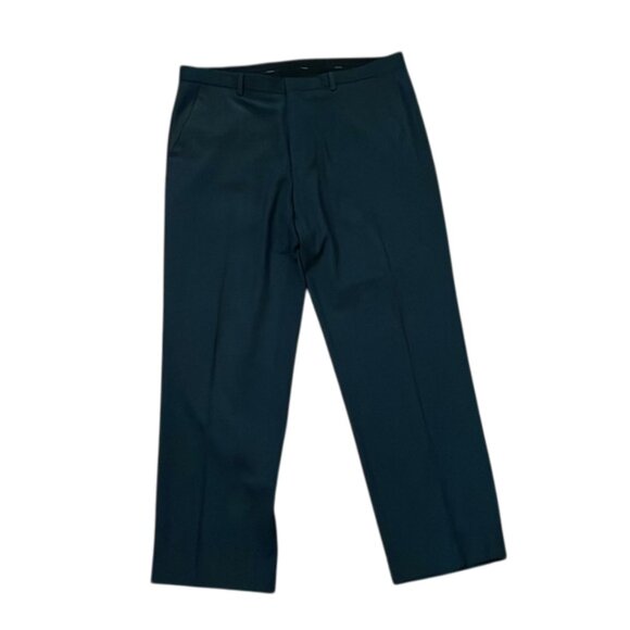 Calvin Klein Charcoal Gray Houndstooth Trousers Dress Pants Mens Size 36x30 - Picture 1 of 12
